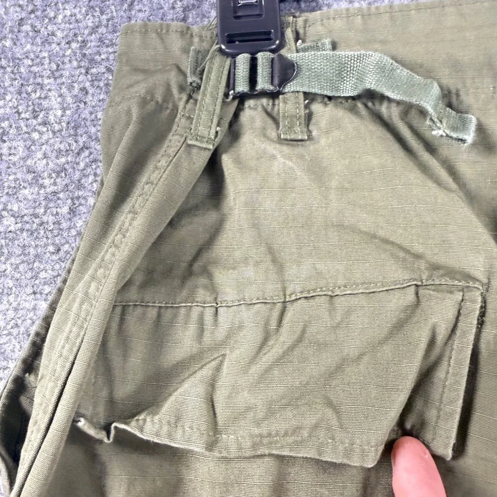 Vintage Vietnam Jungle Pants OG107 Ripstop Cargo 60s Mens 35x27 Large Short